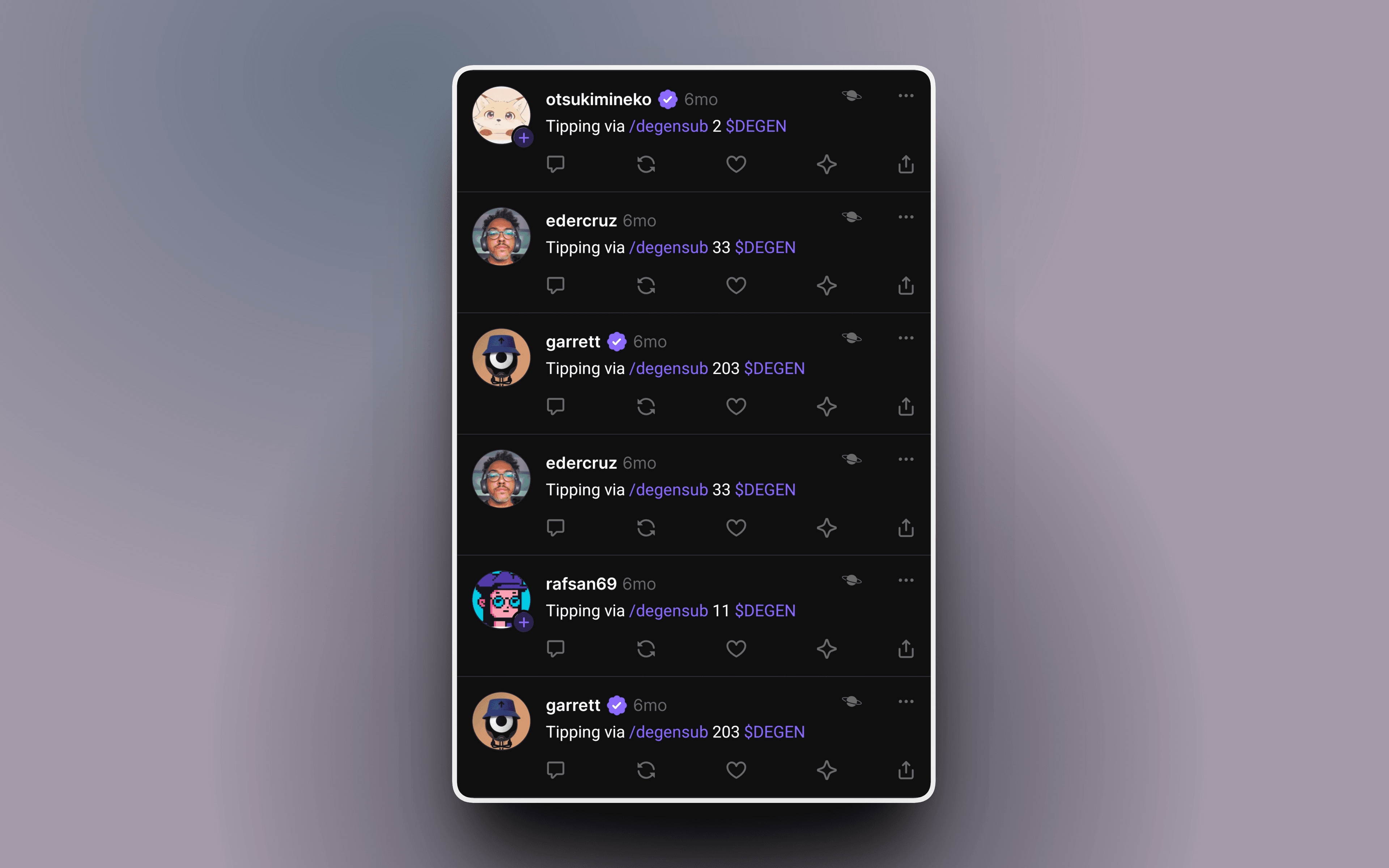 DegenSub screen 3