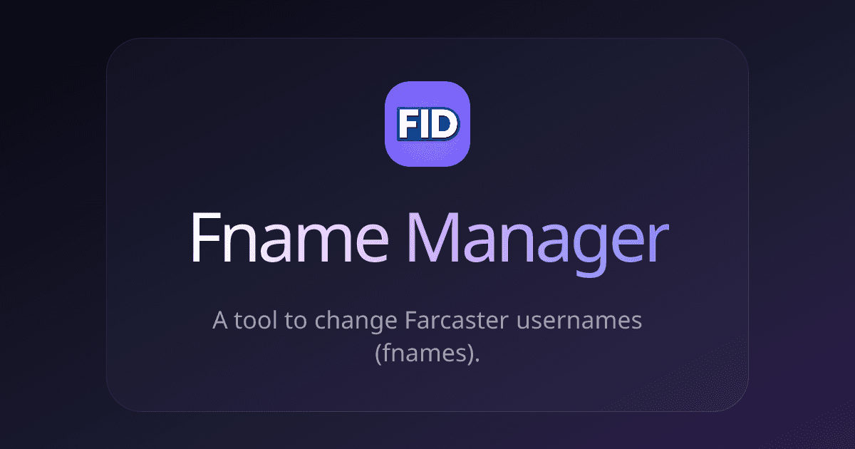 Fname Manager cover