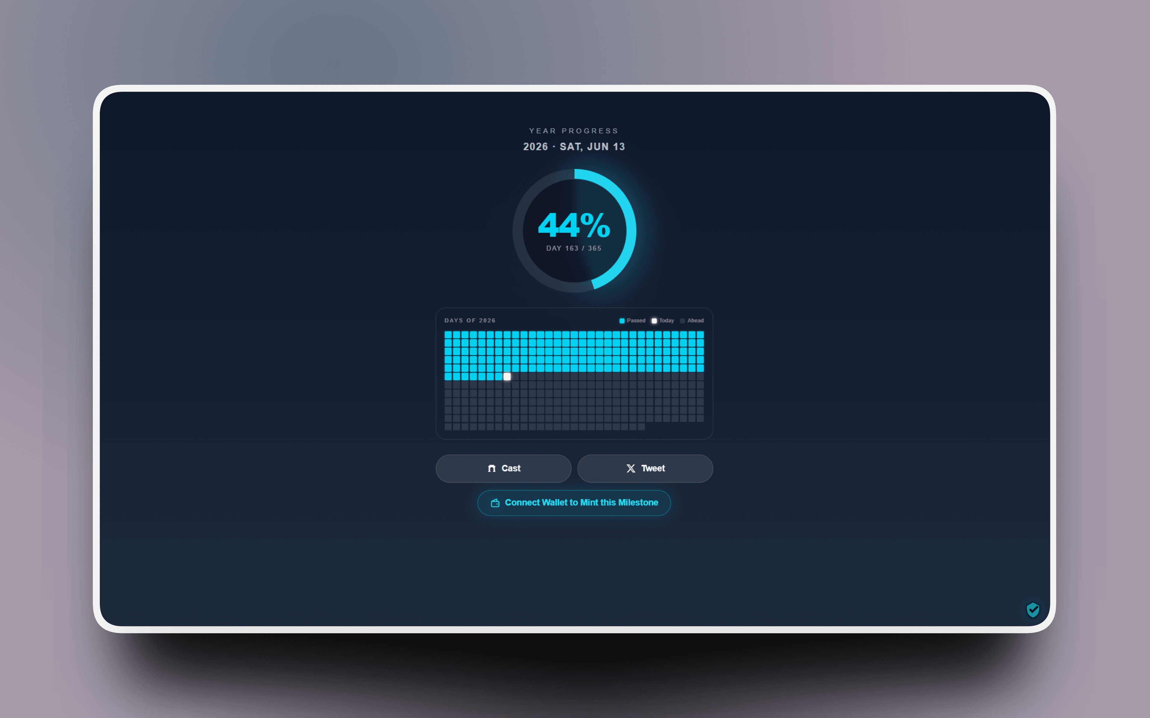 Year Progress screen 4